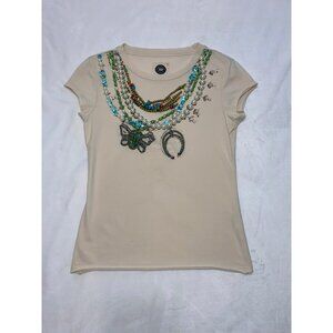 Double D Ranch Jeweled Tee Size Small